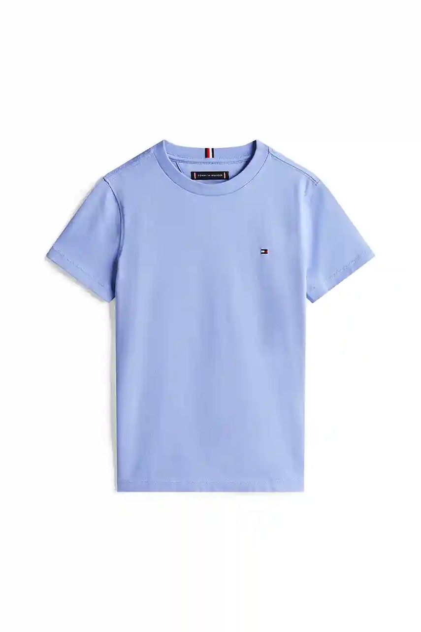 Детская хлопковая футболка Tommy Hilfiger узор KB0KB06879 Детская хлопковая футболка Tommy Hilfiger узор KB0KB06879