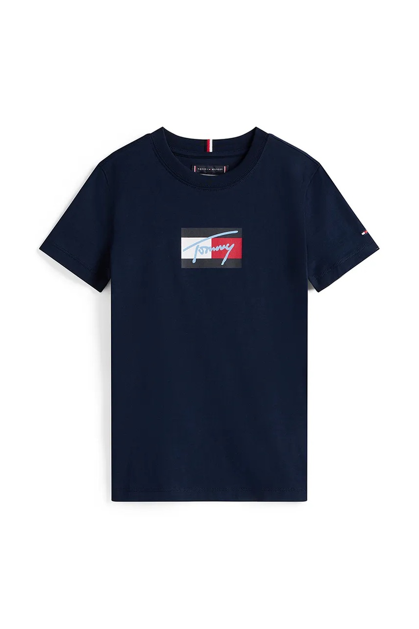Футболка Tommy Hilfiger цвет синий KB0KB09725 Футболка Tommy Hilfiger цвет синий KB0KB09725