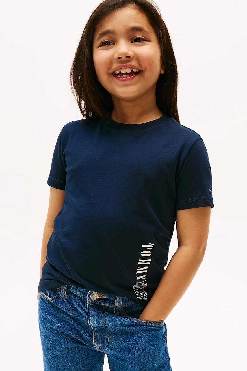 Levně Tričko Tommy Hilfiger tmavomodrá barva, KB0KB09870