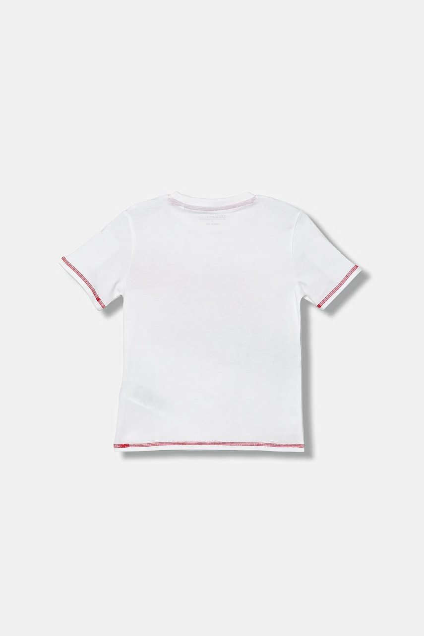 Детская футболка Guess цвет белый с принтом L5YI01 K8HM4 Детская футболка Guess цвет белый с принтом L5YI01 K8HM4