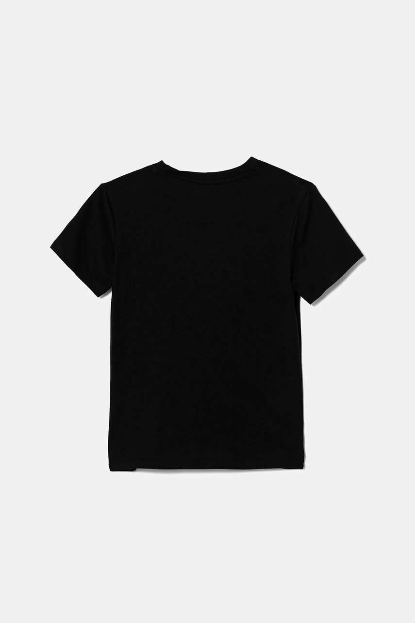 Детская хлопковая футболка Guess цвет чёрный с принтом L5YI10 K8HM4 Детская хлопковая футболка Guess цвет чёрный с принтом L5YI10 K8HM4