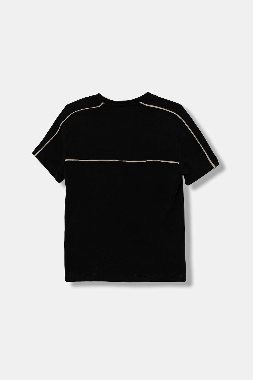 Детская хлопковая футболка Guess цвет чёрный с аппликацией L5YI33 I3Z14 Детская хлопковая футболка Guess цвет чёрный с аппликацией L5YI33 I3Z14