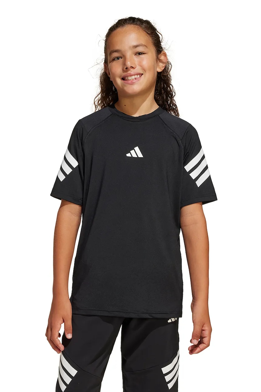 adidas tricou copii culoarea negru, cu imprimeu, JD0119