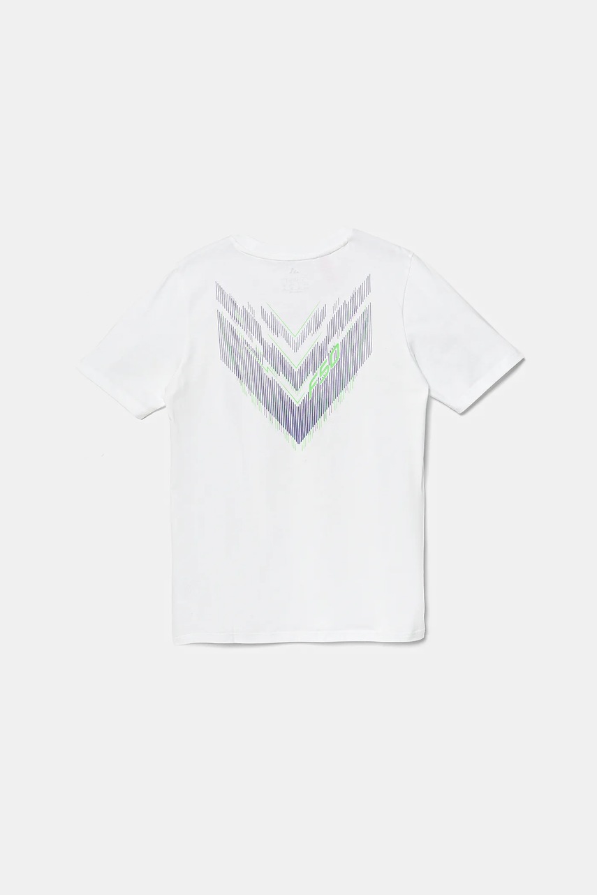 Детская хлопковая футболка adidas Performance цвет белый с принтом JM8942