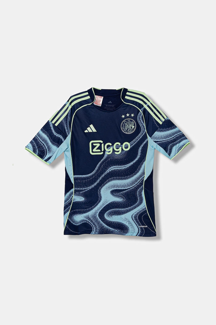 adidas Performance tricou copii AJAX culoarea bleumarin, cu model, JI7218