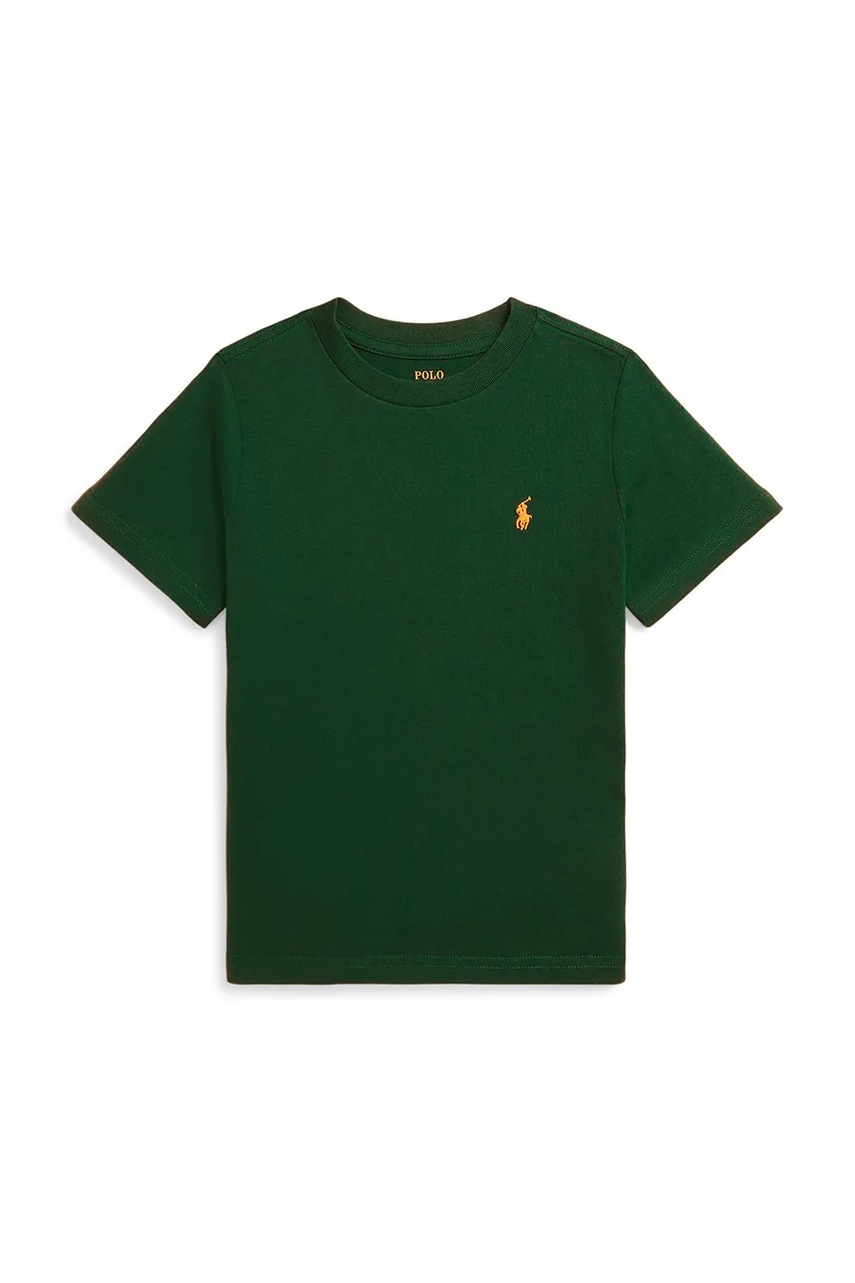 Levně Bavlněné tričko Polo Ralph Lauren zelená barva, 322832904192