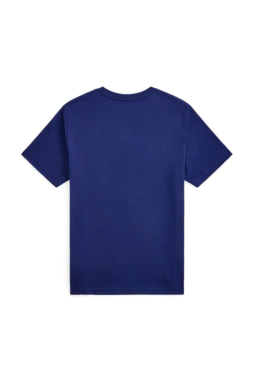 Хлопковая футболка Polo Ralph Lauren цвет фиолетовый с принтом 323981260001