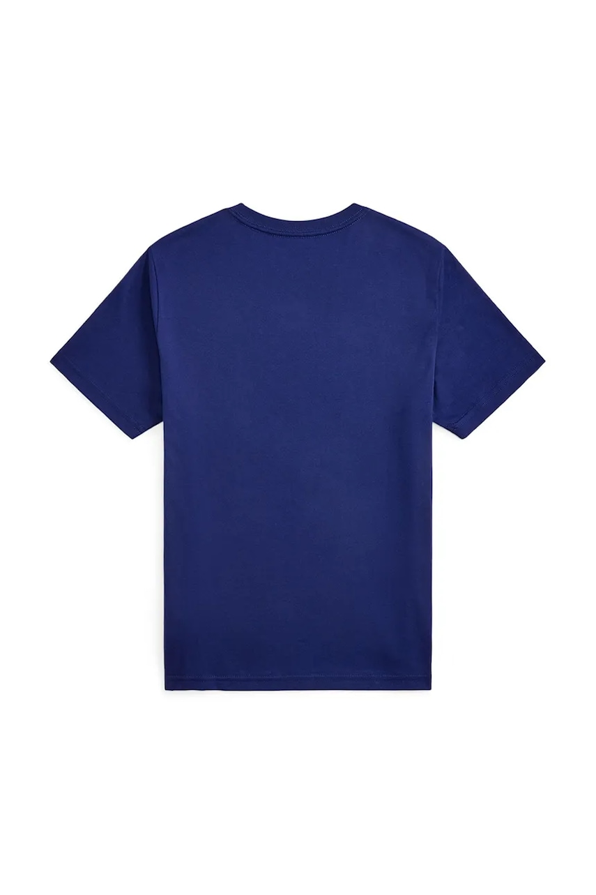 Хлопковая футболка Polo Ralph Lauren цвет фиолетовый с принтом 323981260001 Хлопковая футболка Polo Ralph Lauren цвет фиолетовый с принтом 323981260001