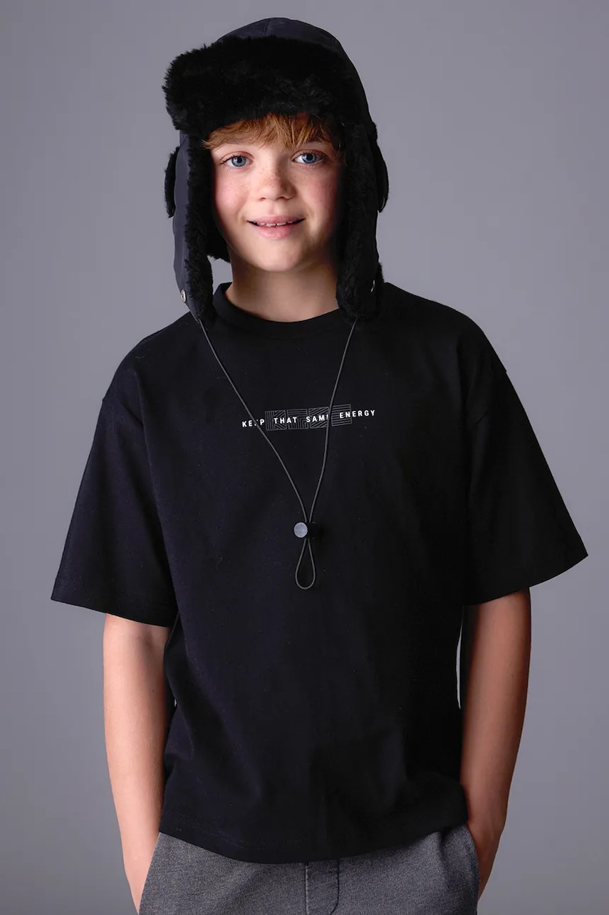 Mayoral tricou copii culoarea negru, 7001