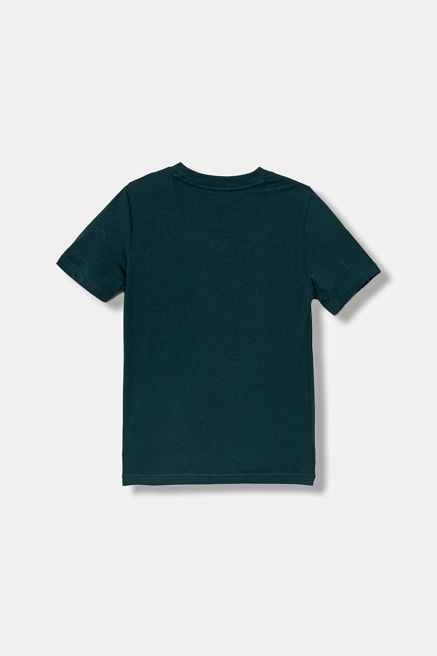 Детская хлопковая футболка Puma GRAPHIC Box Tee B цвет зелёный с принтом 689937 Детская хлопковая футболка Puma GRAPHIC Box Tee B цвет зелёный с принтом 689937