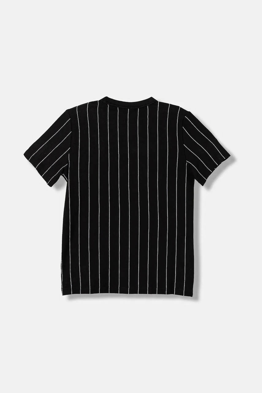 Детская хлопковая футболка Puma PUMA CLASS Striped Tee B цвет чёрный узор 688851 Детская хлопковая футболка Puma PUMA CLASS Striped Tee B цвет чёрный узор 688851