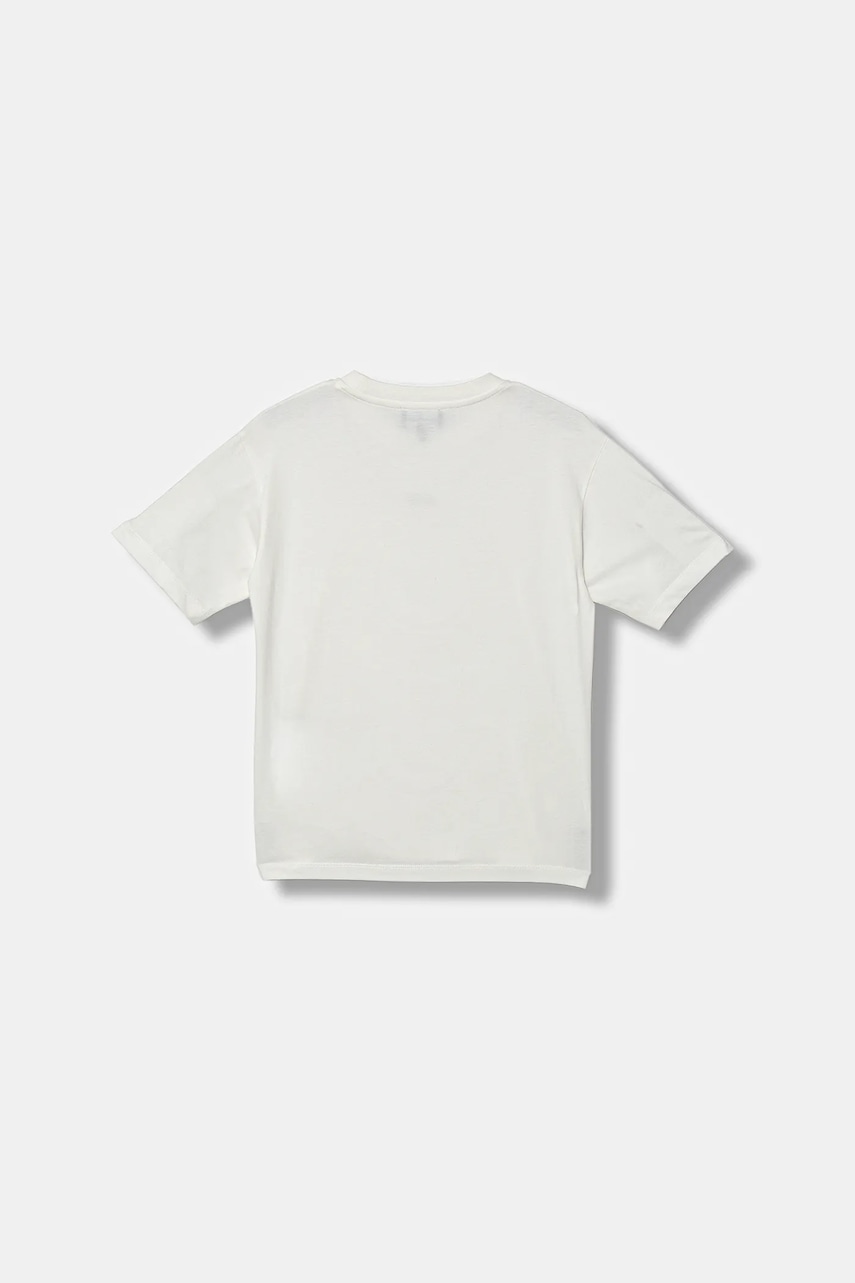 Детская хлопковая футболка Emporio Armani цвет белый с принтом EB000500 AF14503 Детская хлопковая футболка Emporio Armani цвет белый с принтом EB000500 AF14503