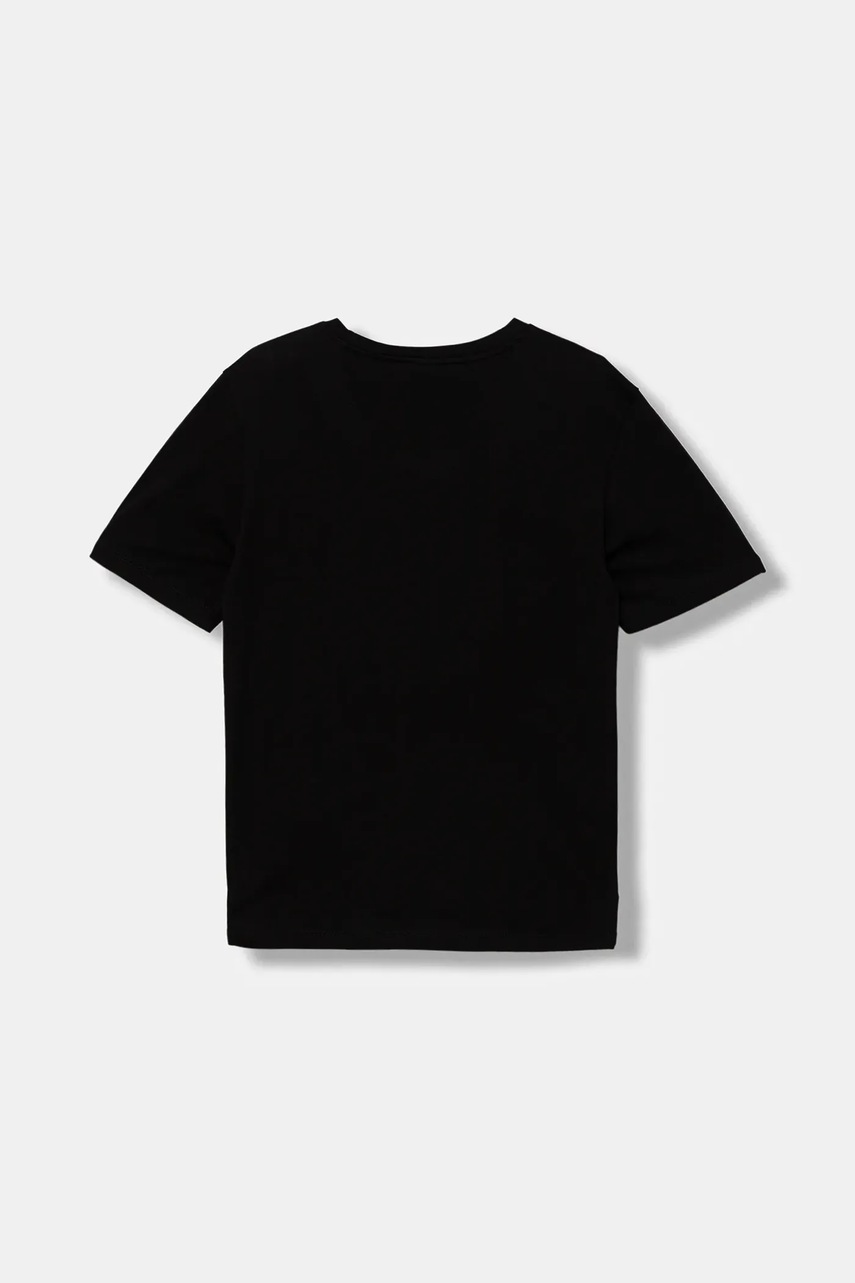 Детская хлопковая футболка EA7 Emporio Armani цвет чёрный с принтом 7B000168 AF10375 Детская хлопковая футболка EA7 Emporio Armani цвет чёрный с принтом 7B000168 AF10375