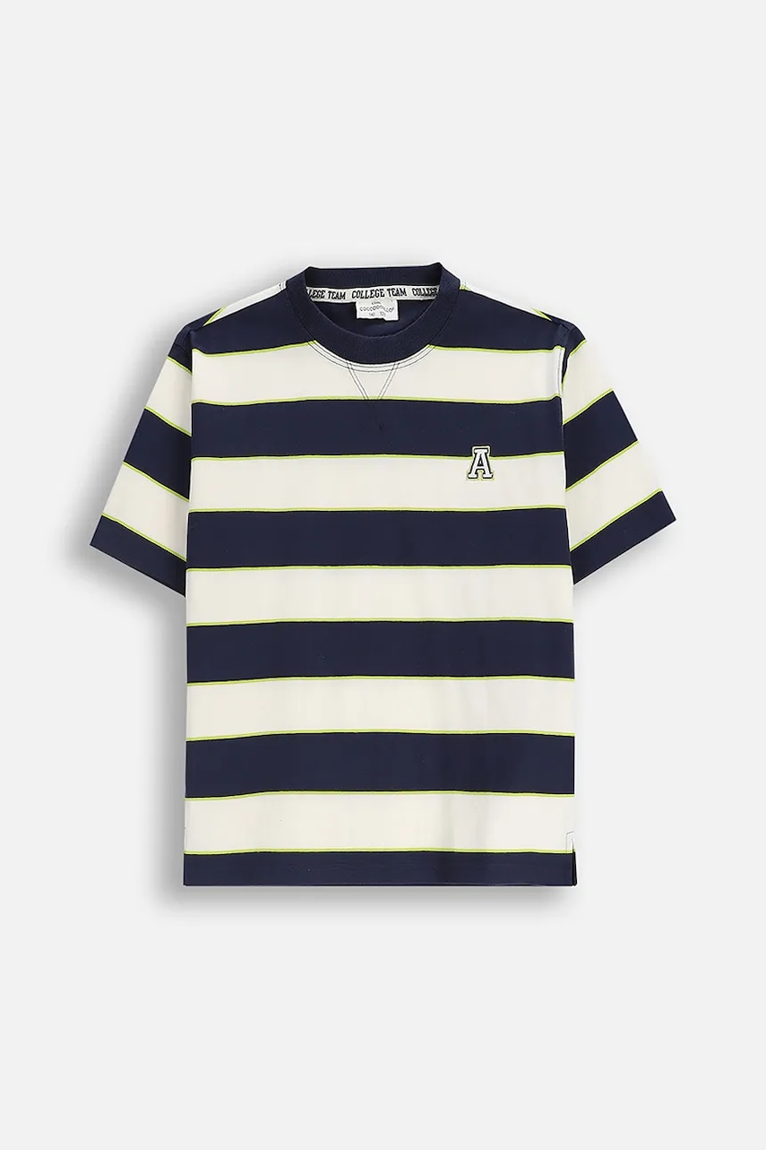 Coccodrillo tricou de bumbac pentru copii cu imprimeu, ACADEMY BOY JUNIOR
