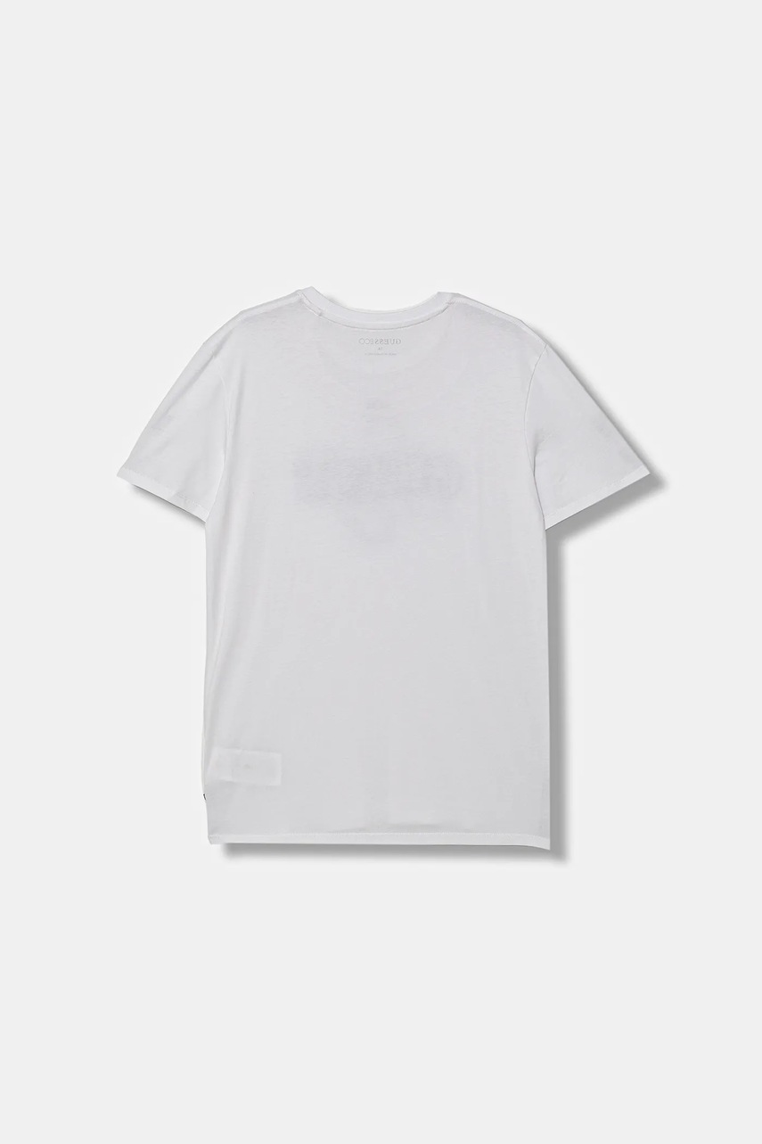 Детская хлопковая футболка Guess цвет белый с принтом L5BI37 I3Z14 Детская хлопковая футболка Guess цвет белый с принтом L5BI37 I3Z14