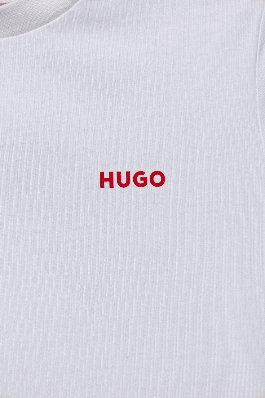 HUGO Detské bavlnené tričko HUGO 2-pak (obrázok 4)