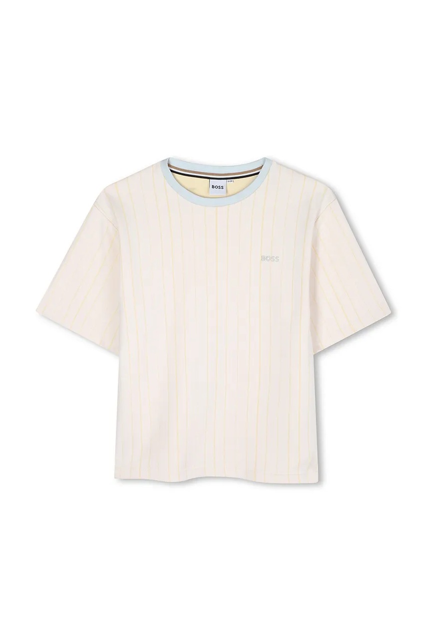 Детская футболка BOSS цвет белый узор J52363 Детская футболка BOSS цвет белый узор J52363