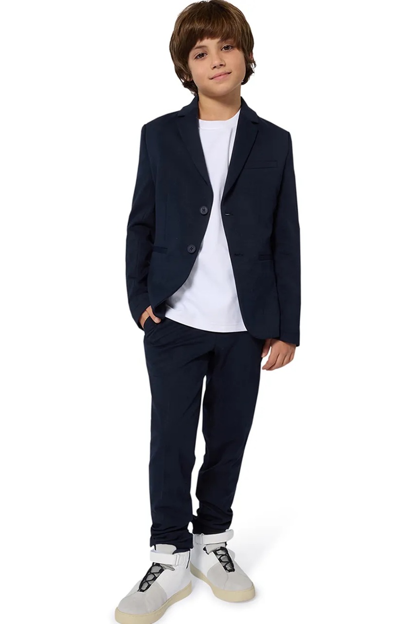 BOSS tricou de bumbac pentru copii culoarea alb, uni, J52377