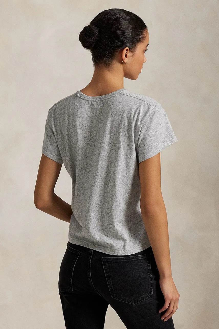 Футболка Polo Ralph Lauren цвет серый 211967102 Футболка Polo Ralph Lauren цвет серый 211967102