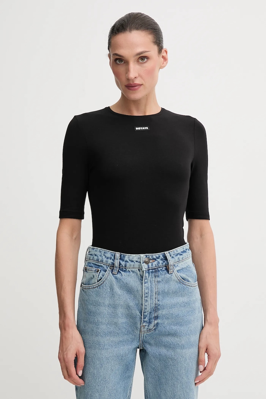 Rotate tricou culoarea negru, 114787100