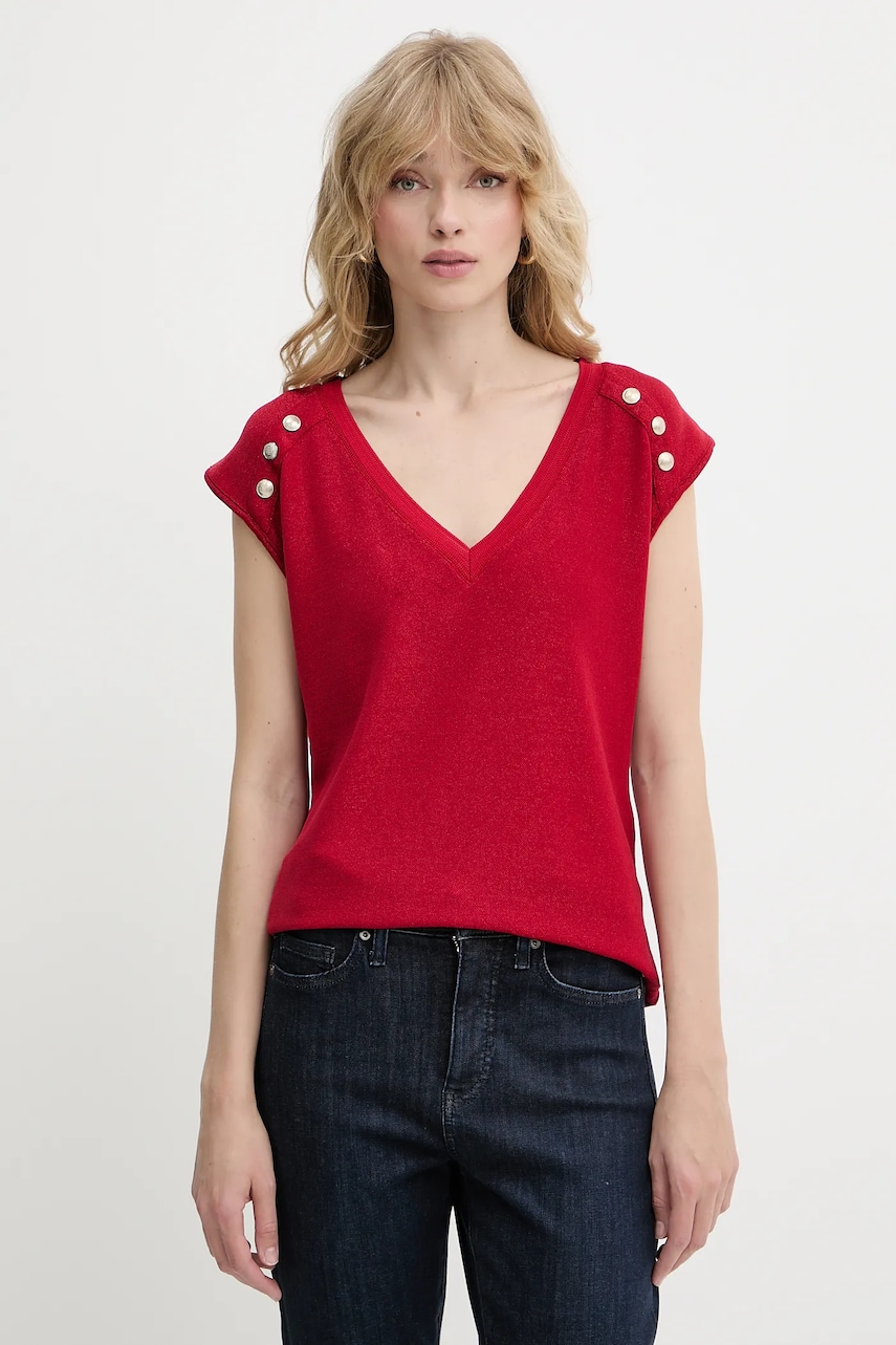 Morgan tricou culoarea rosu, DILI