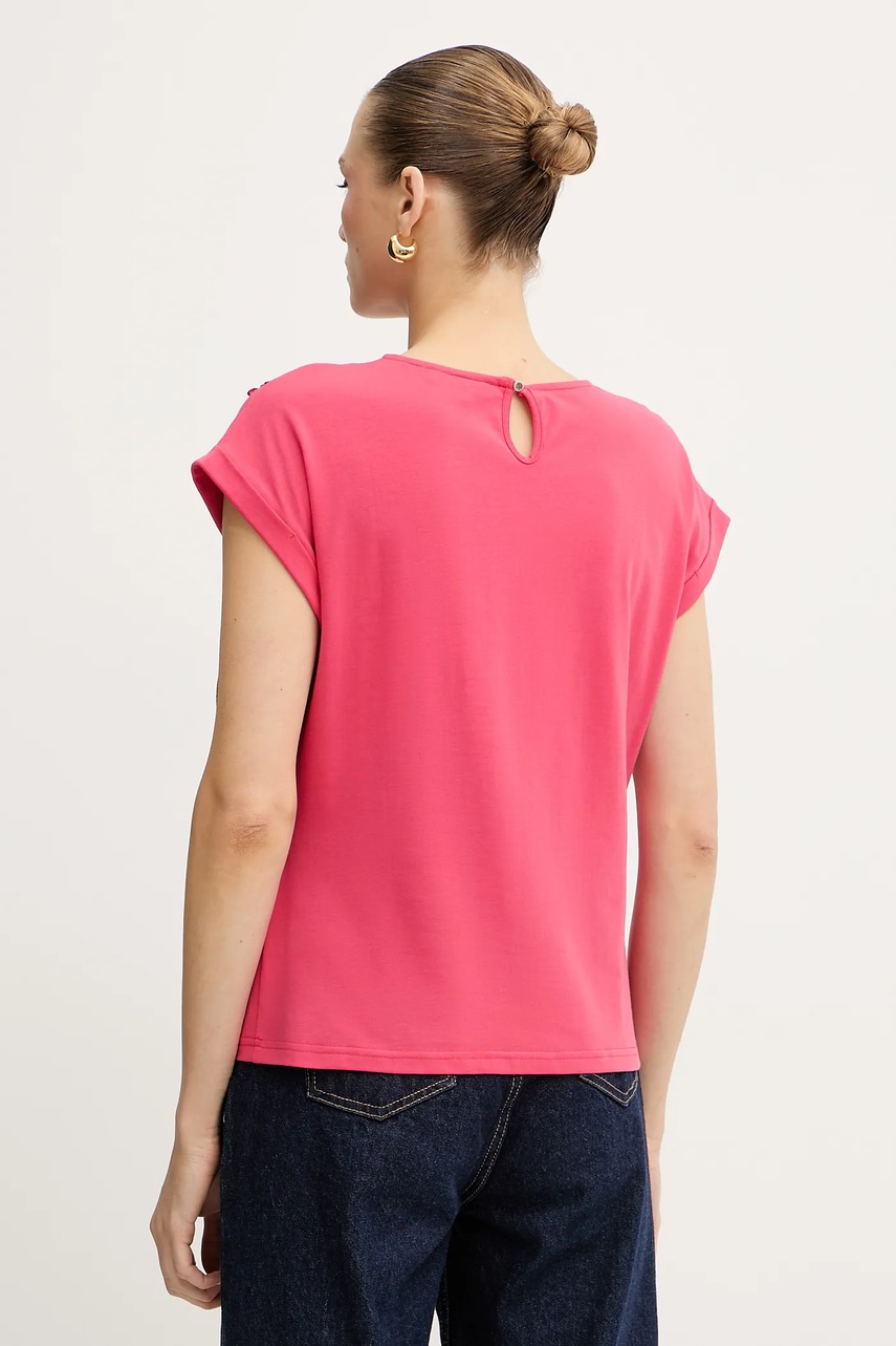 Μπλουζάκι Morgan χρώμα: ροζ, DELONA φωτογραφία