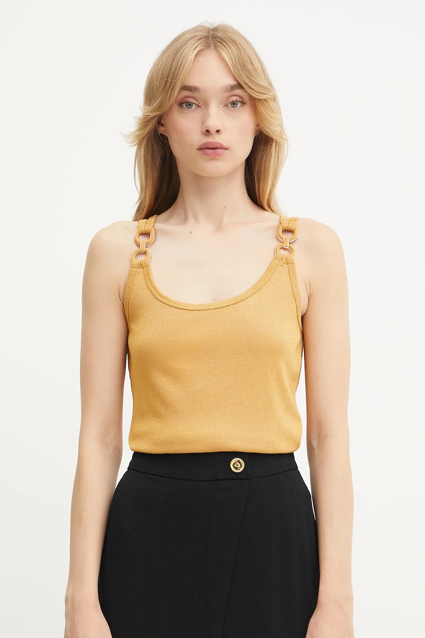 Morgan top culoarea galben, DIDONI