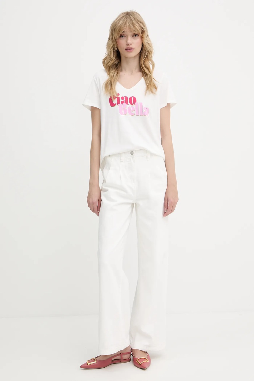 Футболка Morgan цвет белый DBELLO