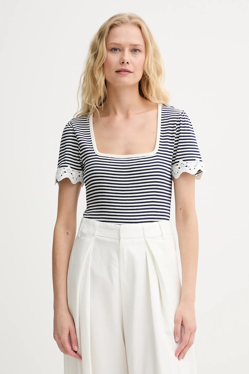 Morgan tricou culoarea bleumarin, DELSA