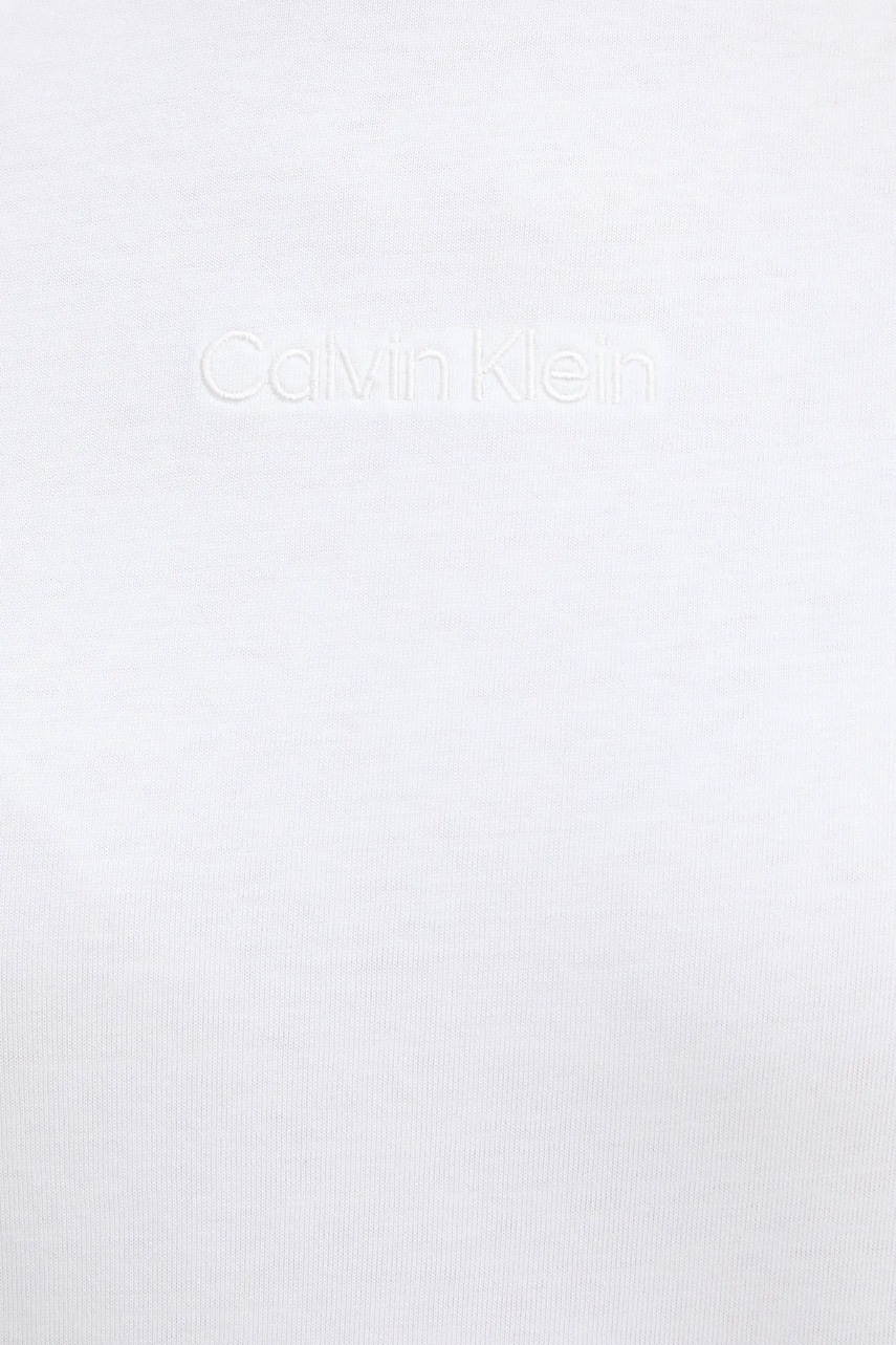 Βαμβακερό μπλουζάκι Calvin Klein χρώμα: άσπρο, LV044C905G φωτογραφία