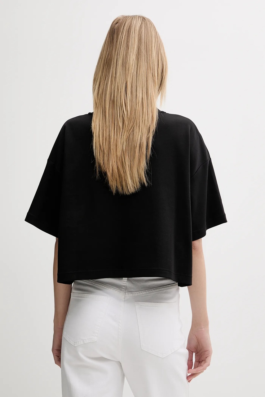 Хлопковая футболка Calvin Klein цвет чёрный LV044C903G