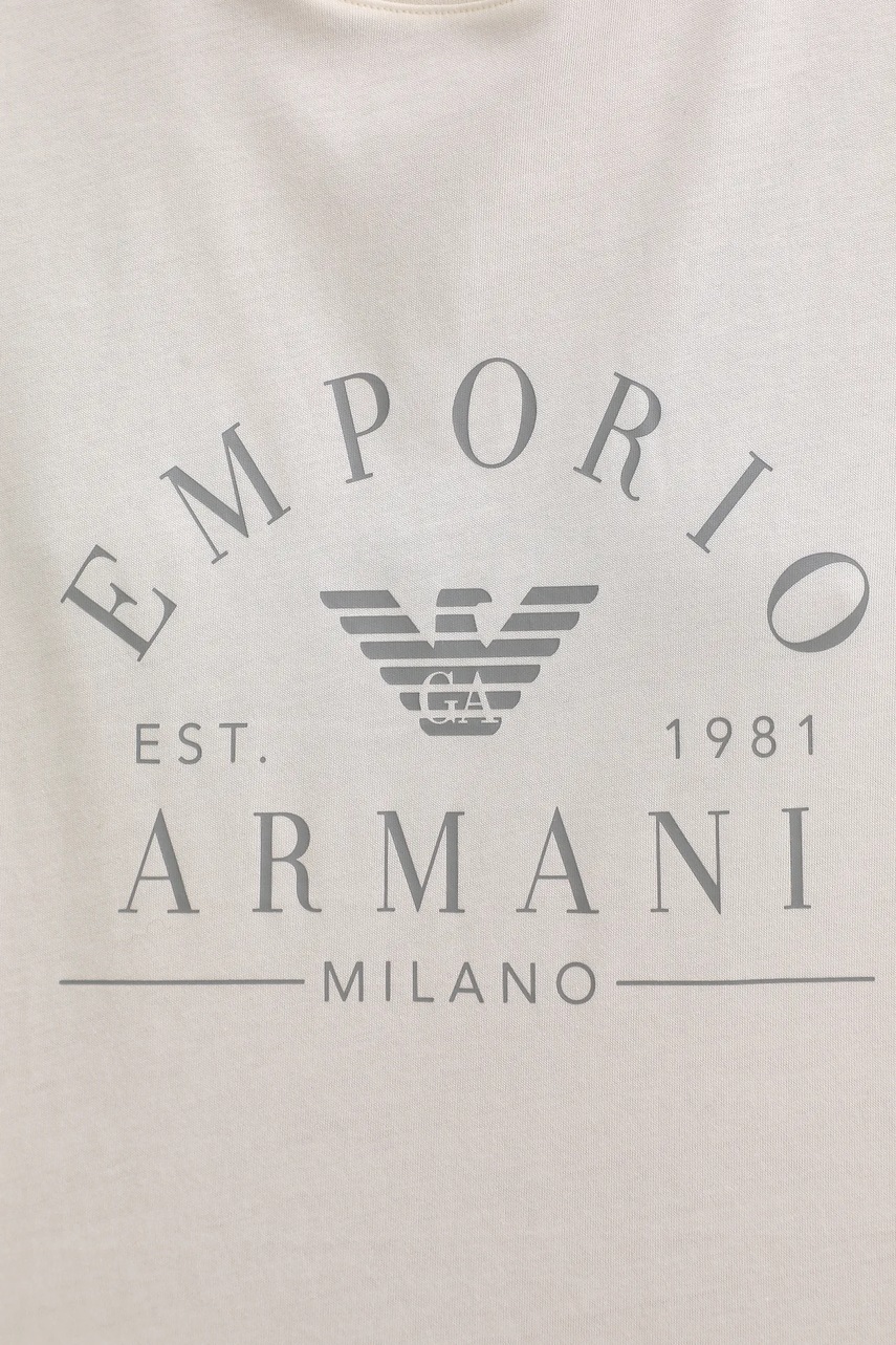 Βαμβακερό lounge t-shirt Emporio Armani Underwear φωτογραφία