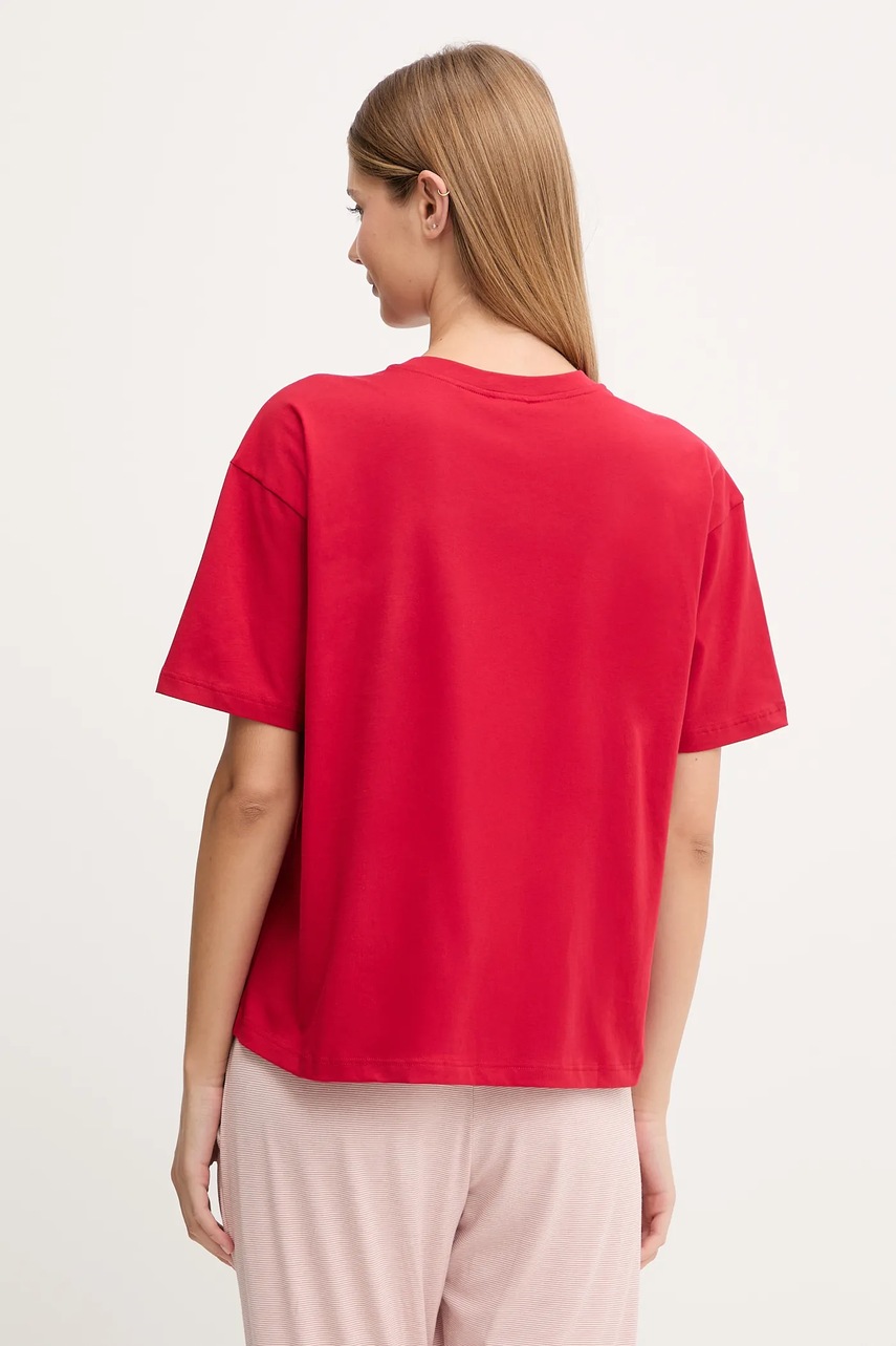 Хлопковая футболка lounge Emporio Armani Underwear цвет красный EW001898 AF15345
