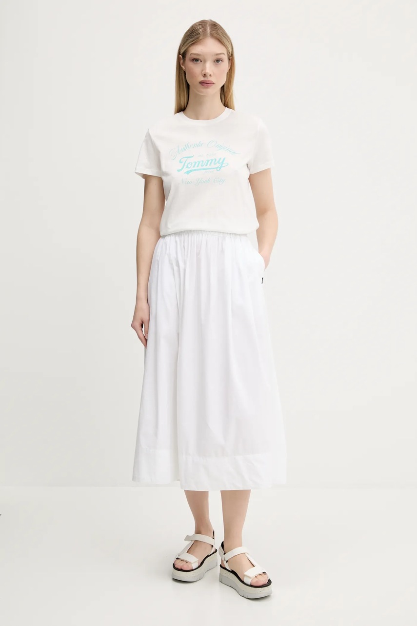 Футболка Tommy Jeans цвет белый DW0DW21404