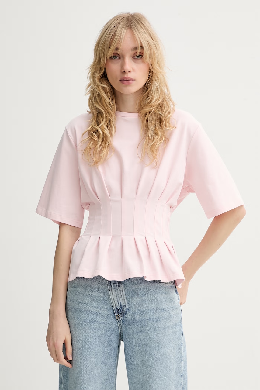 Gestuz tricou damski din bumbac cu elastan