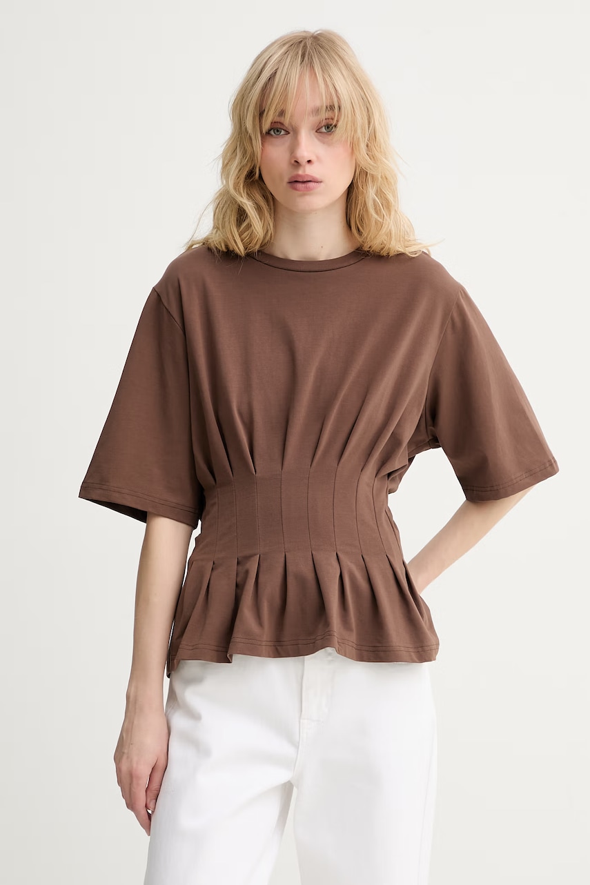 Gestuz tricou de damă din bumbac cu elastan