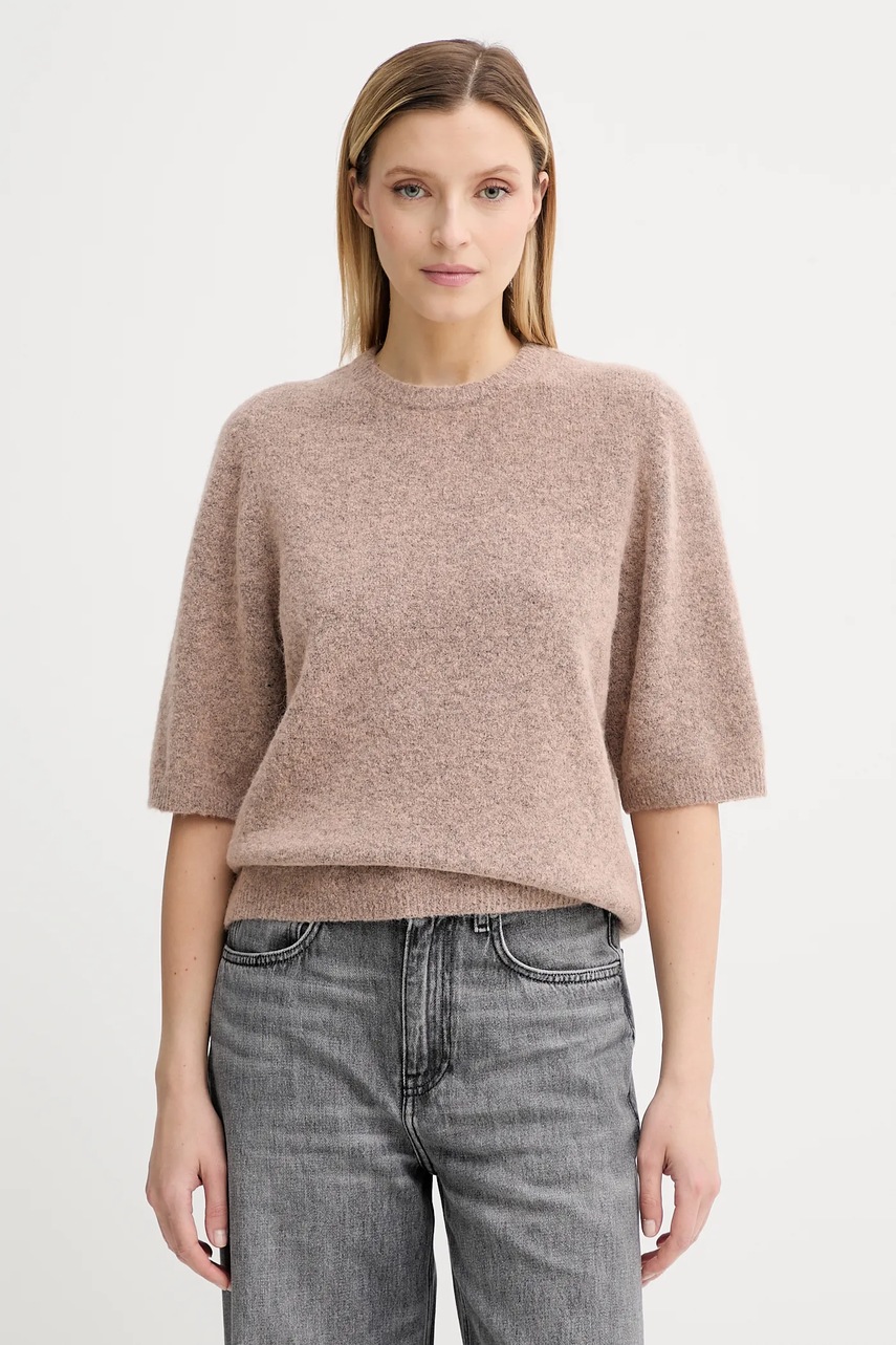 

Вълнен пуловер Gestuz в оранжево от лека материя 10909996, Бежов