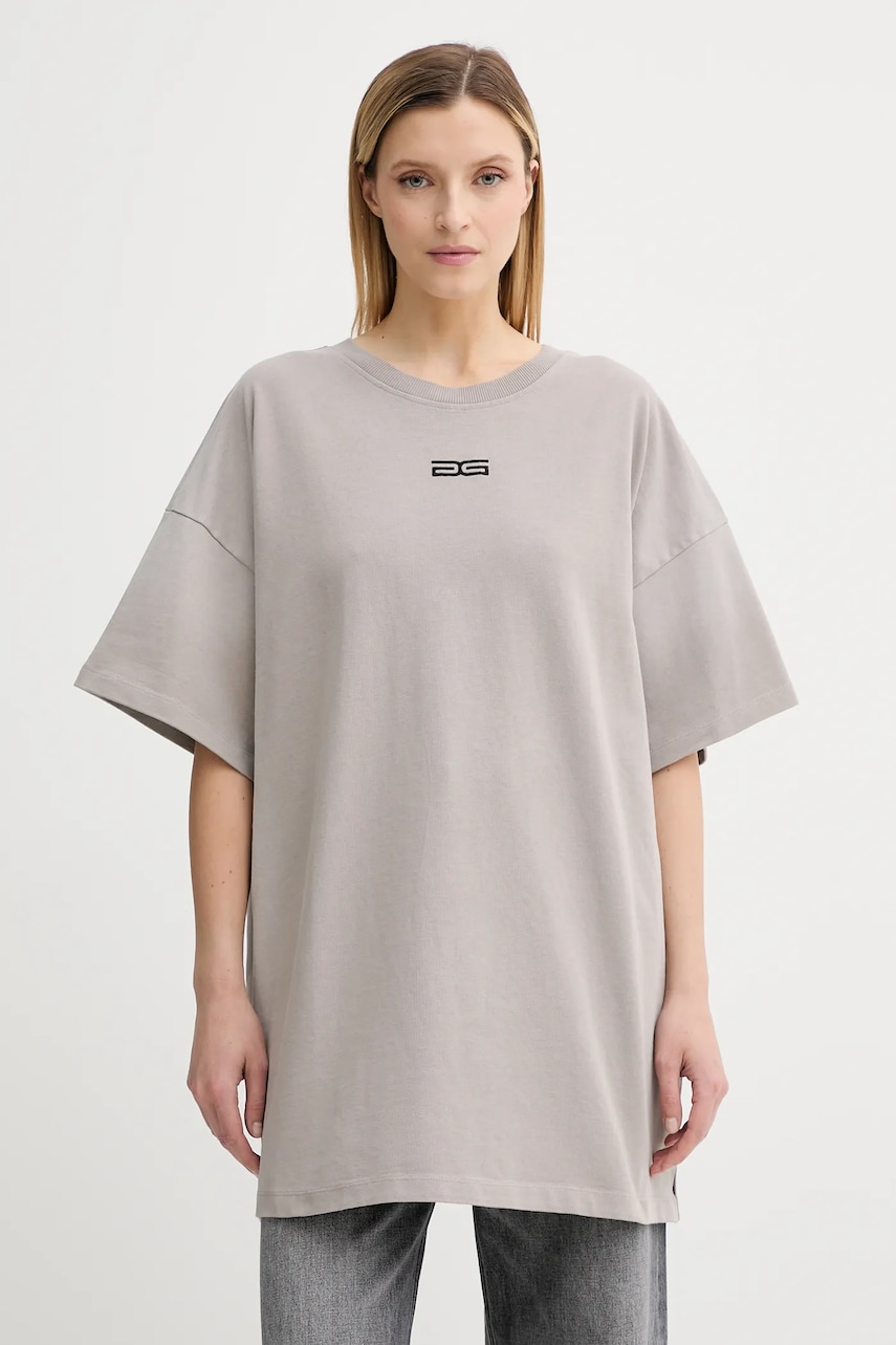 Gestuz tricou din bumbac culoarea bej, 10910397