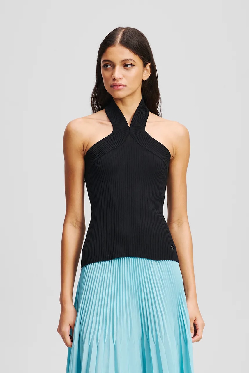 Karl Lagerfeld top culoarea negru, A3W18028