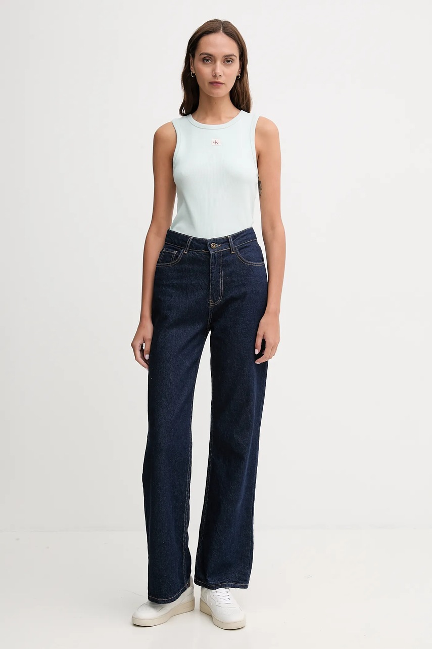 Топ Calvin Klein Jeans цвет белый LV047C201G Топ Calvin Klein Jeans цвет белый LV047C201G