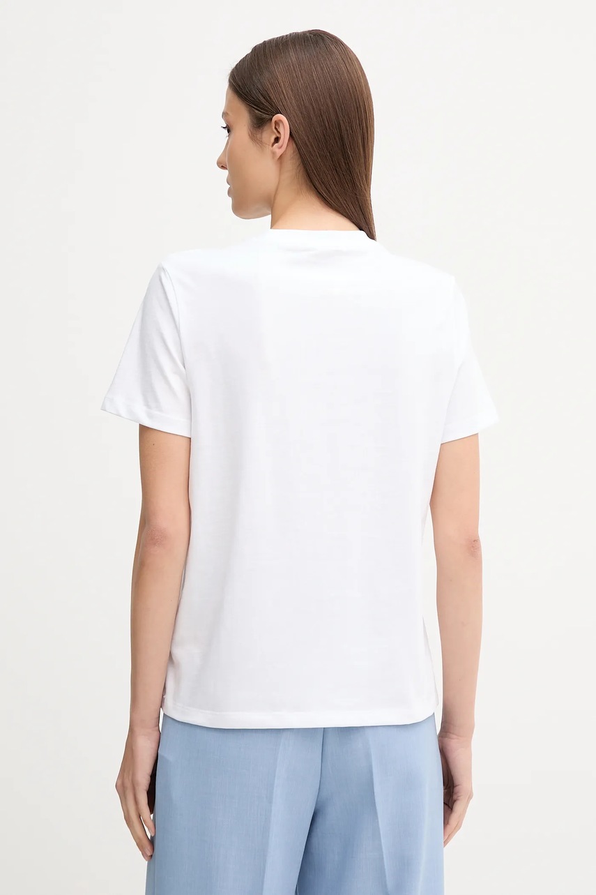 Хлопковая футболка Calvin Klein Jeans цвет белый LV047C856G