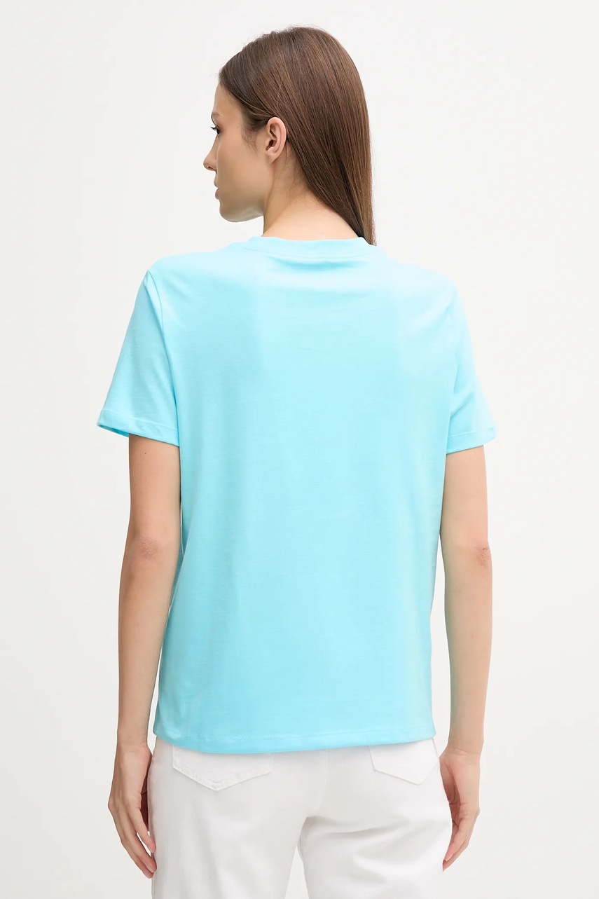 Хлопковая футболка Calvin Klein Jeans цвет бирюзовый LV047C856G