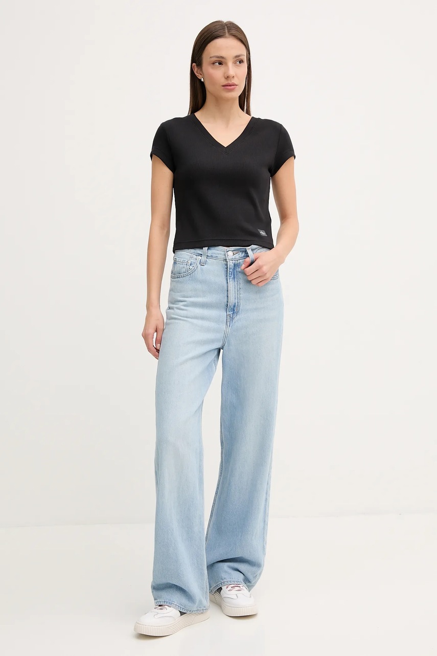 Футболка Calvin Klein Jeans цвет чёрный LV047C910G Футболка Calvin Klein Jeans цвет чёрный LV047C910G