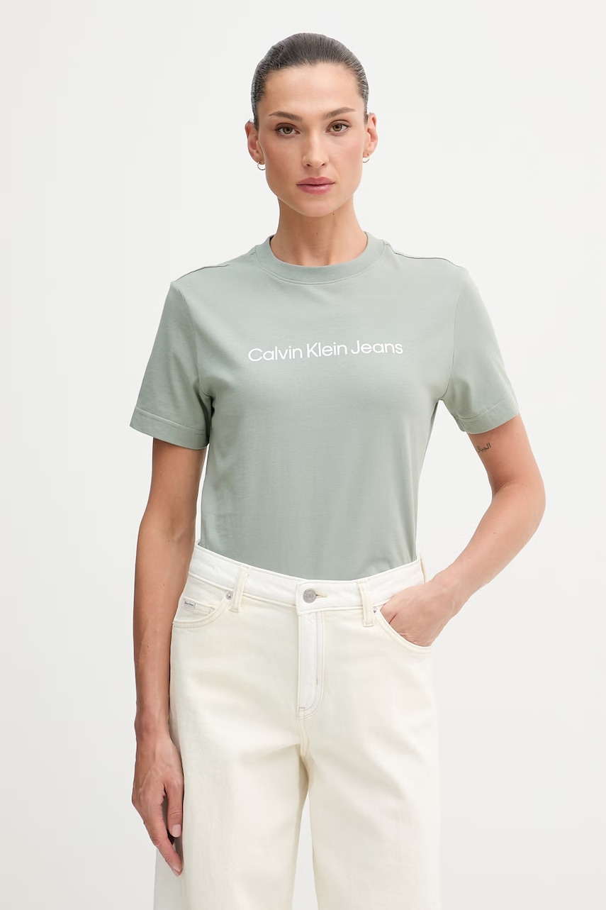 Calvin Klein Jeans t-shirt γυναικείο βαμβακερό