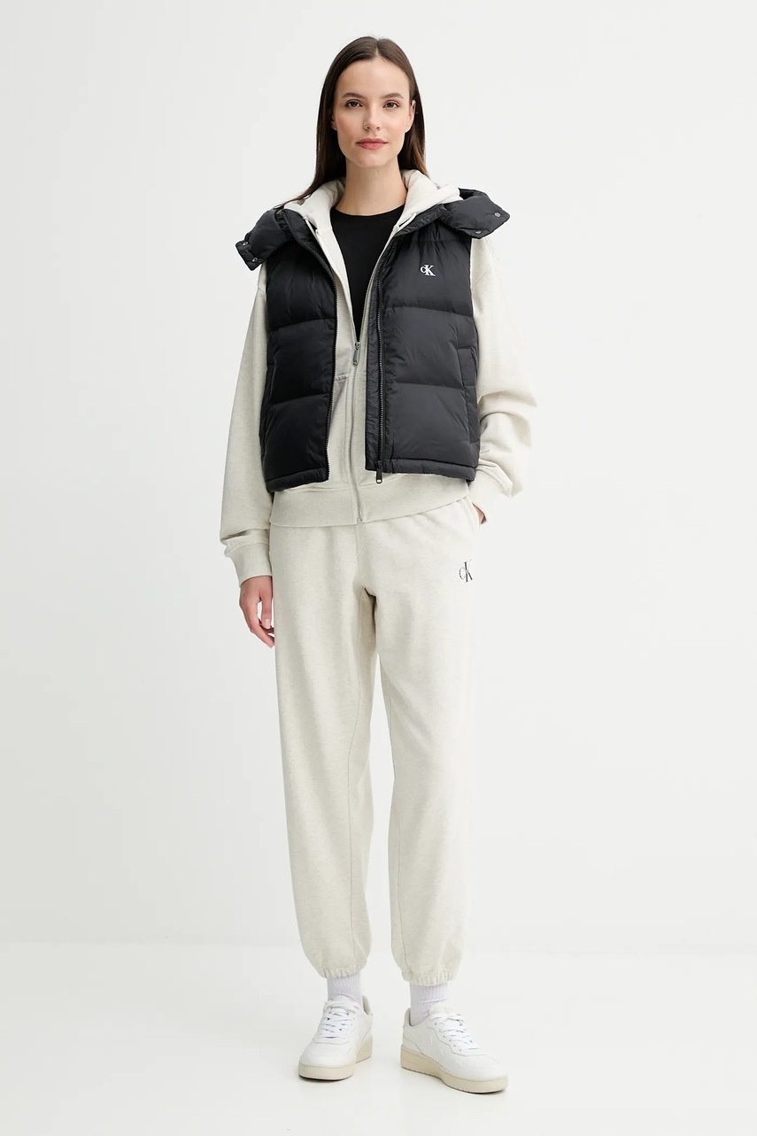 Хлопковая футболка Calvin Klein Jeans цвет белый LV047C905G