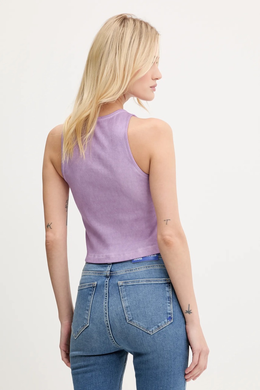 Karl Lagerfeld Jeans top lila, A3W17043 termék 2. képe