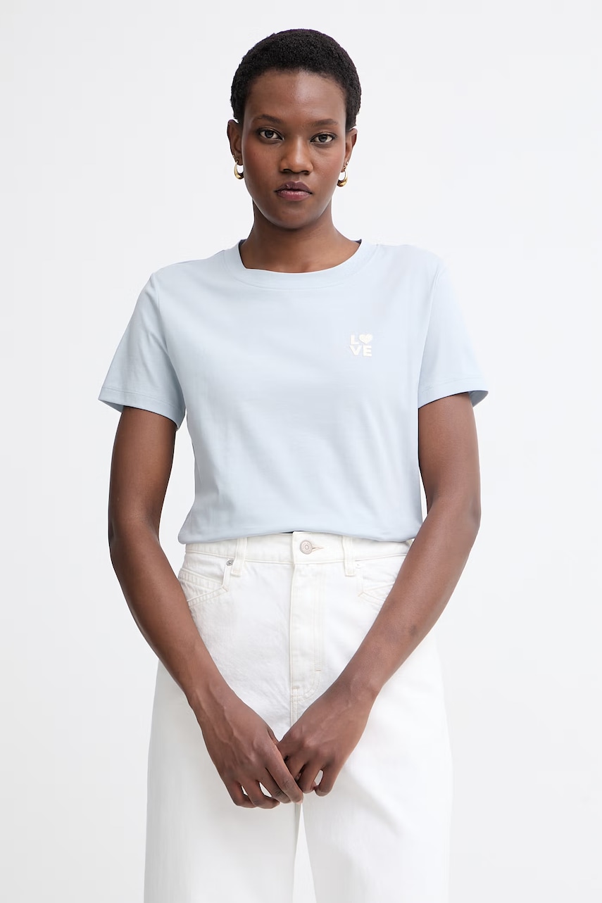 BOSS Orange T-shirt γυναικείο βαμβακερό C_Esogo_3 50545288 λευκό L,XS,XL,M,S