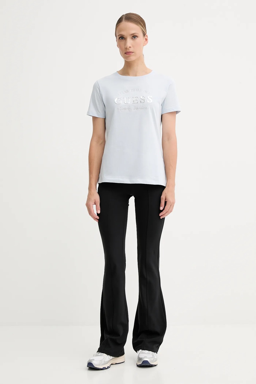 Хлопковая футболка Guess NINA V5YI12 J1314