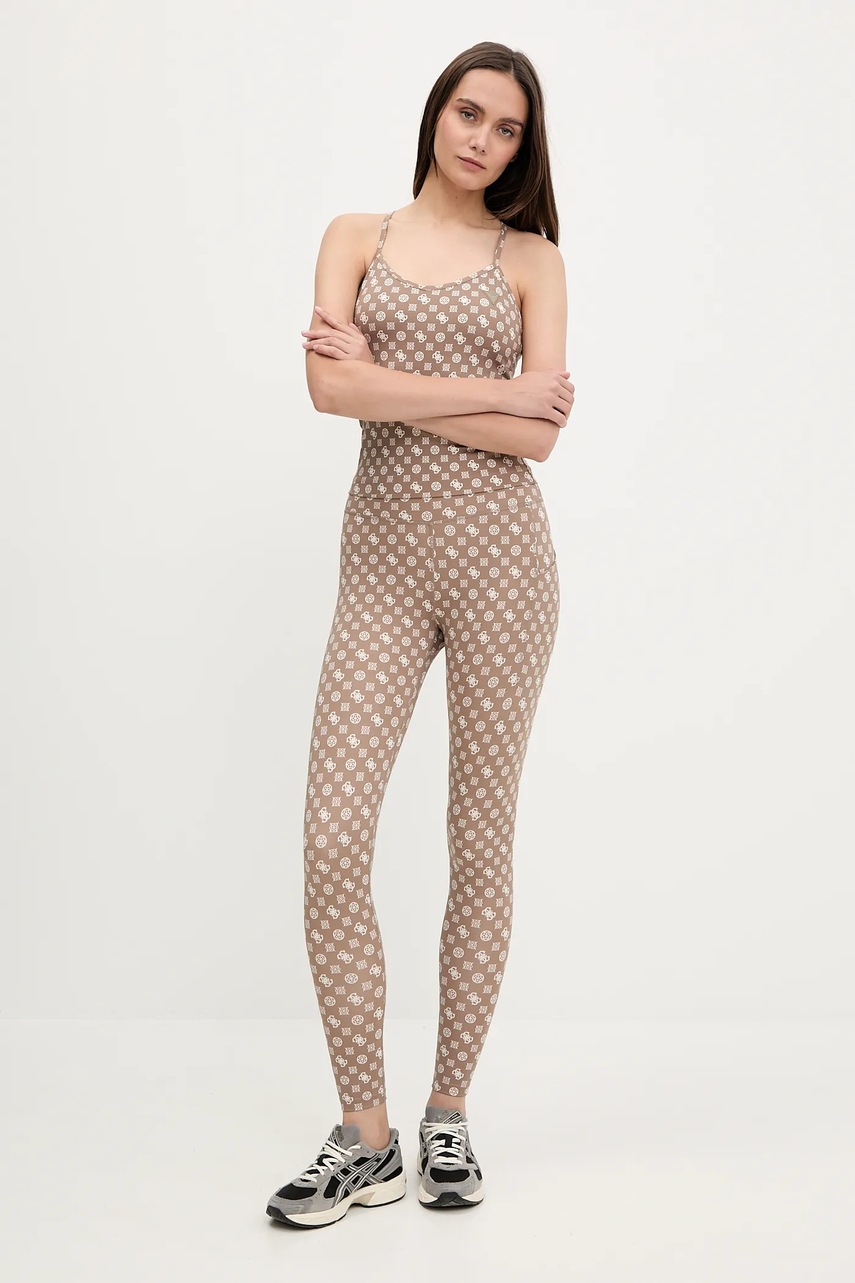 Топ Guess PEONY цвет бежевый V5YP11 MC03W