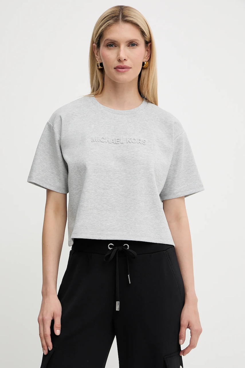 MICHAEL Michael Kors tricou culoarea gri, MT551T65MF